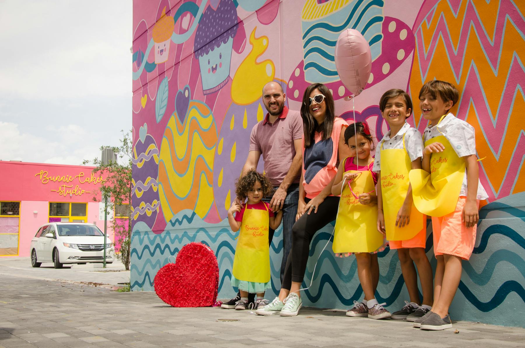 a group of people posing for the camera